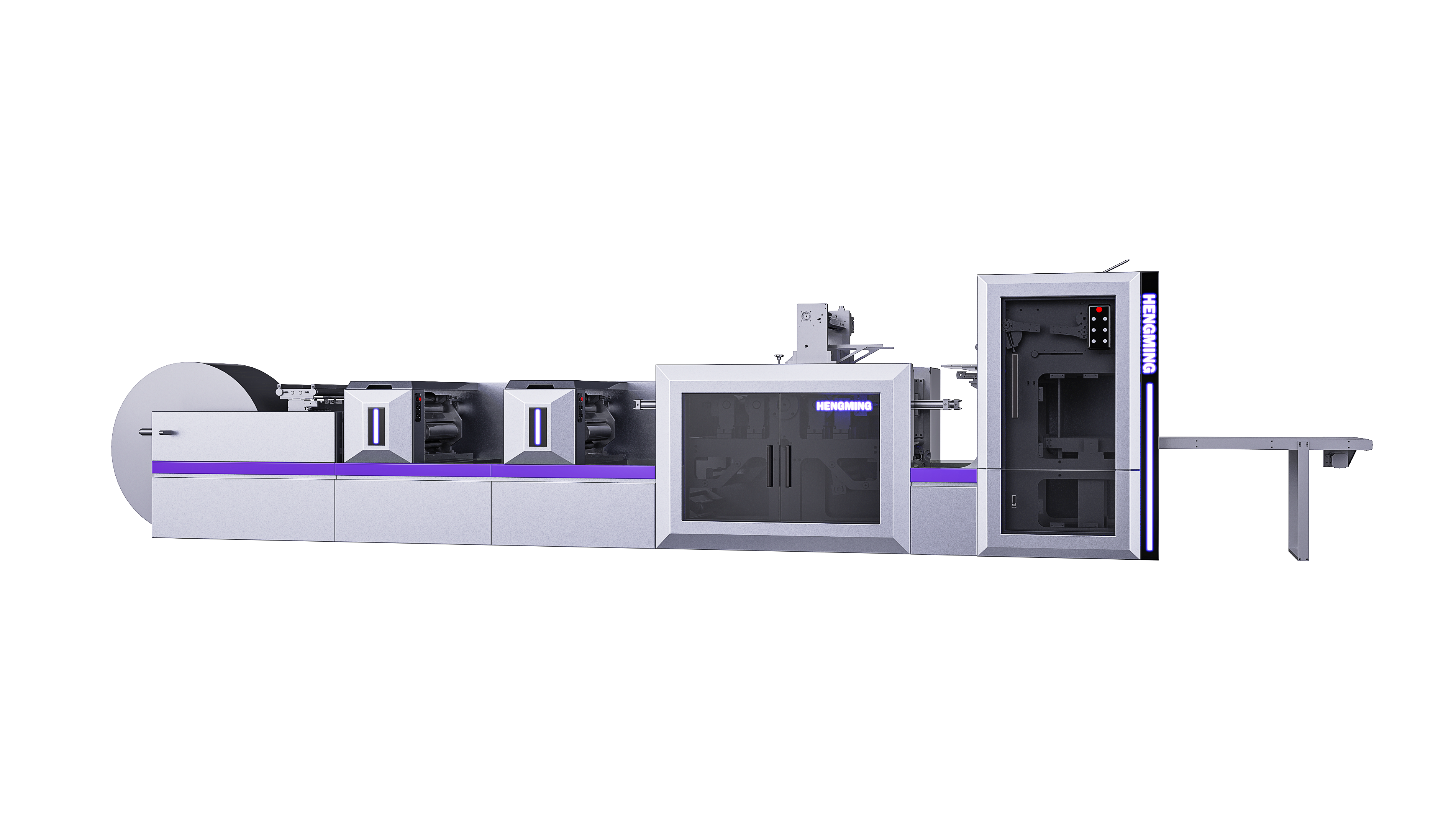 High Speed Flexo Press Drawer Type Rotary Die Cutting and Folding Machine