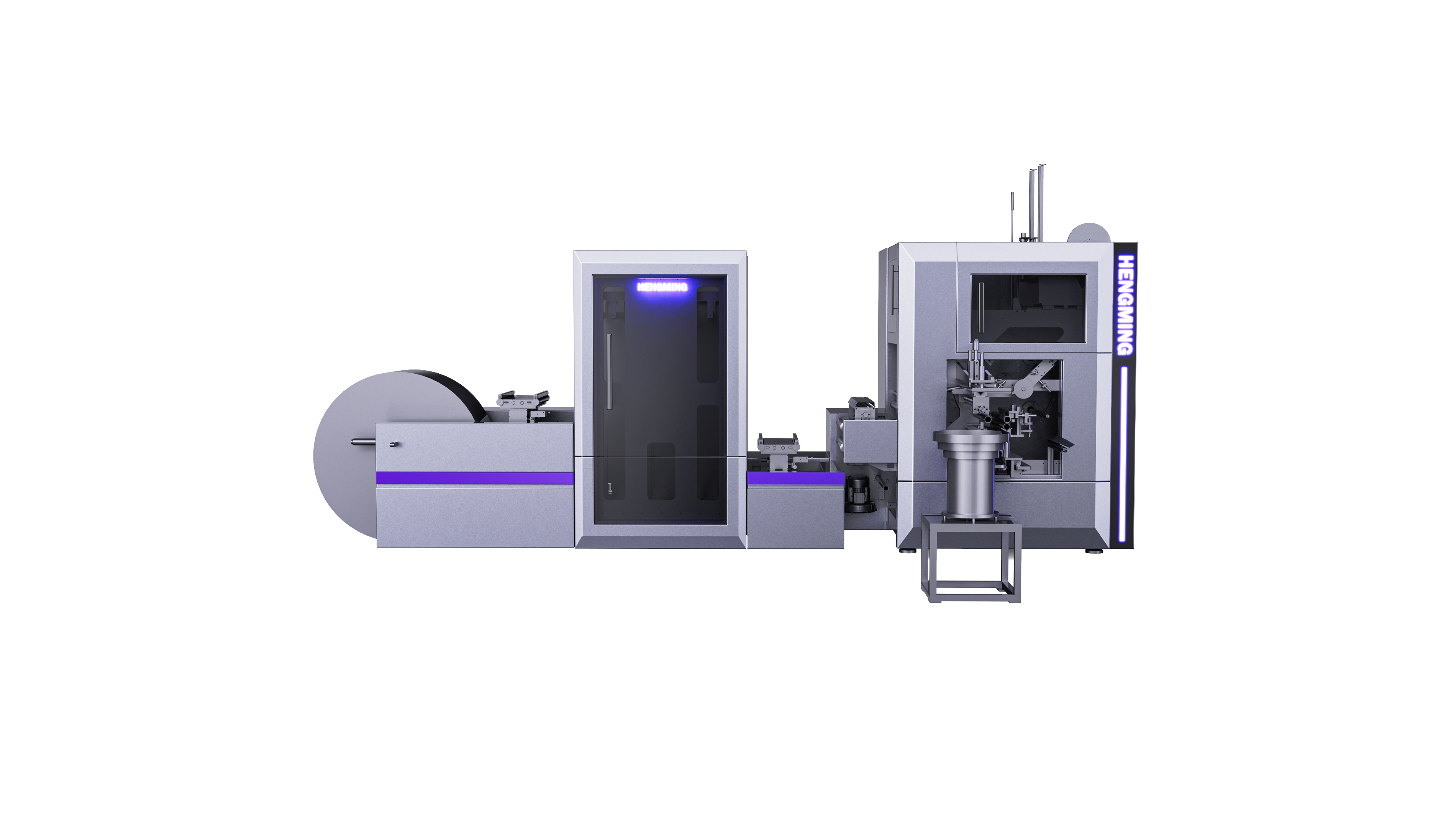 Fully Automatic Slitting and No Glue 4 Shaft Turret Rewinding Machine with Separated Unwinding Device