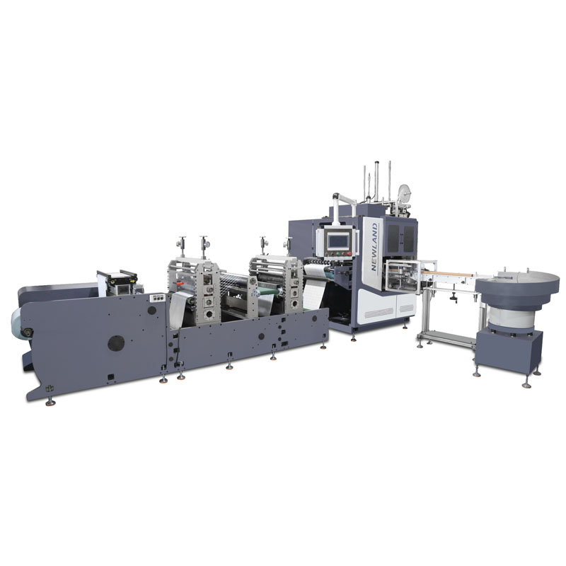 Fully automatic glue free slitting and rewinding machine