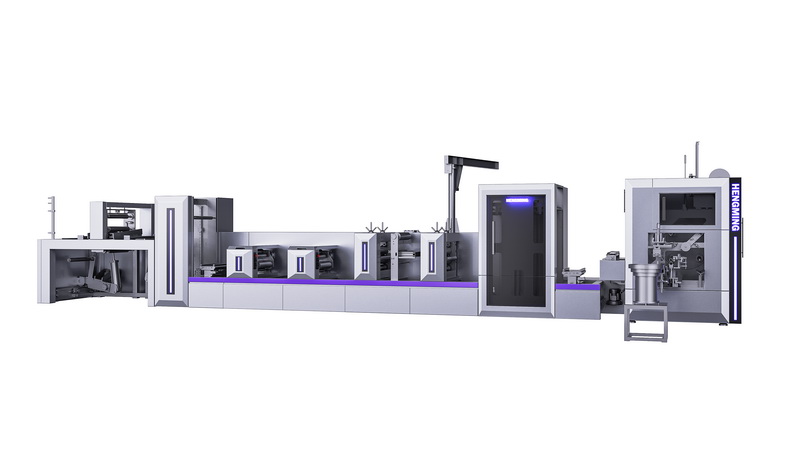 Fully automatic die-cutting adhesive free slitting and rewinding machine