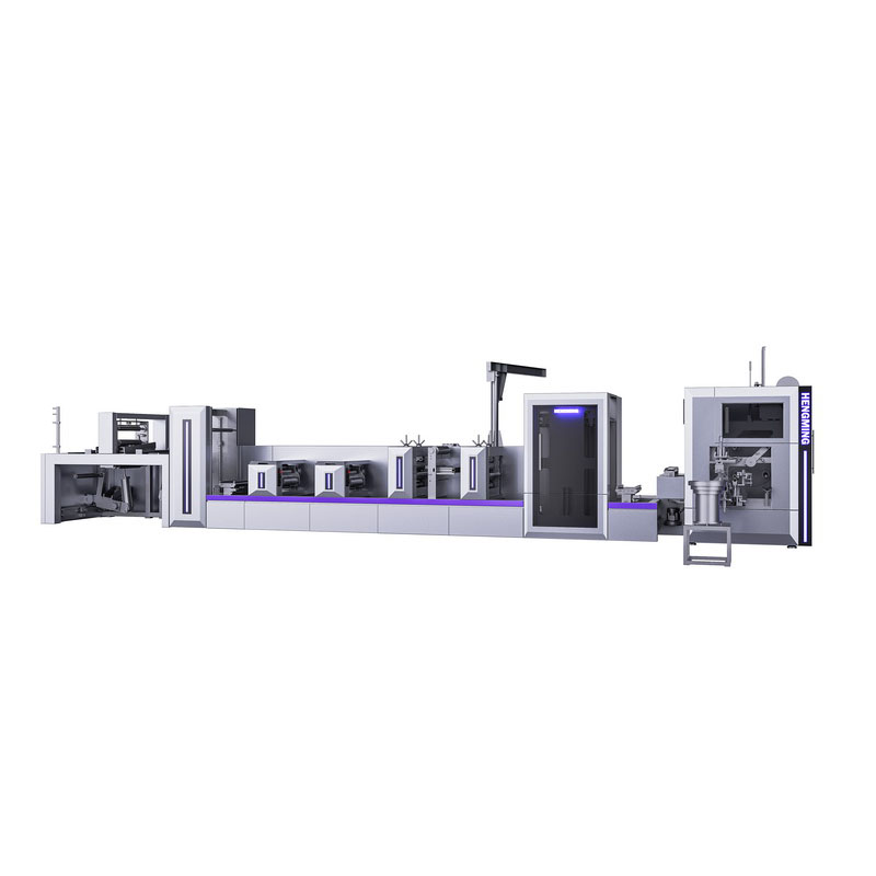 Fully automatic die-cutting adhesive free slitting and rewinding machine
