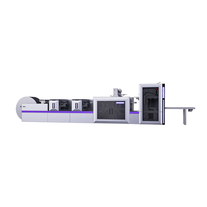 High speed printing die-cutting and folding machine