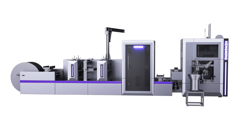 Fully automatic die-cutting adhesive free slitting and rewinding machine