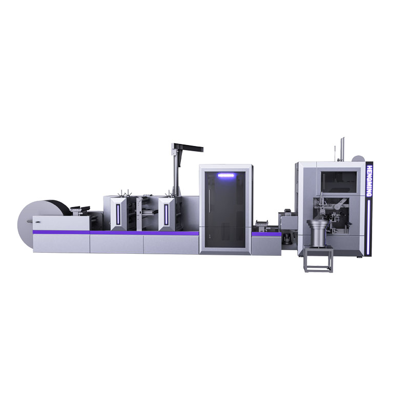 Fully automatic die-cutting adhesive free slitting and rewinding machine