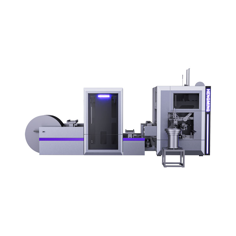 Fully automatic glue free slitting and rewinding machine